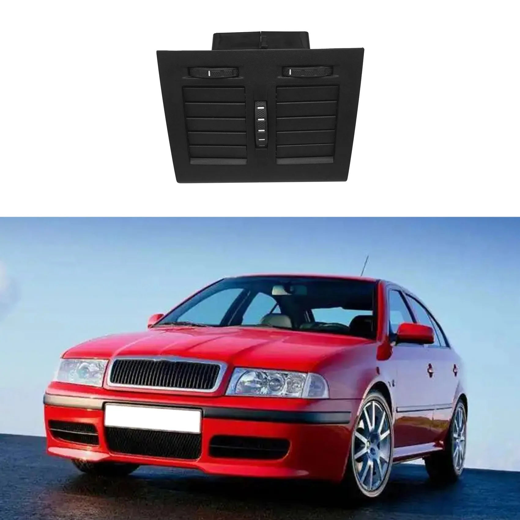 【 Store!!】 1ZD 819 203 Car Central Armrest A/C Air Vent Assembly Rear Center Armrest Air Conditioning Outlet For SKODA Octav