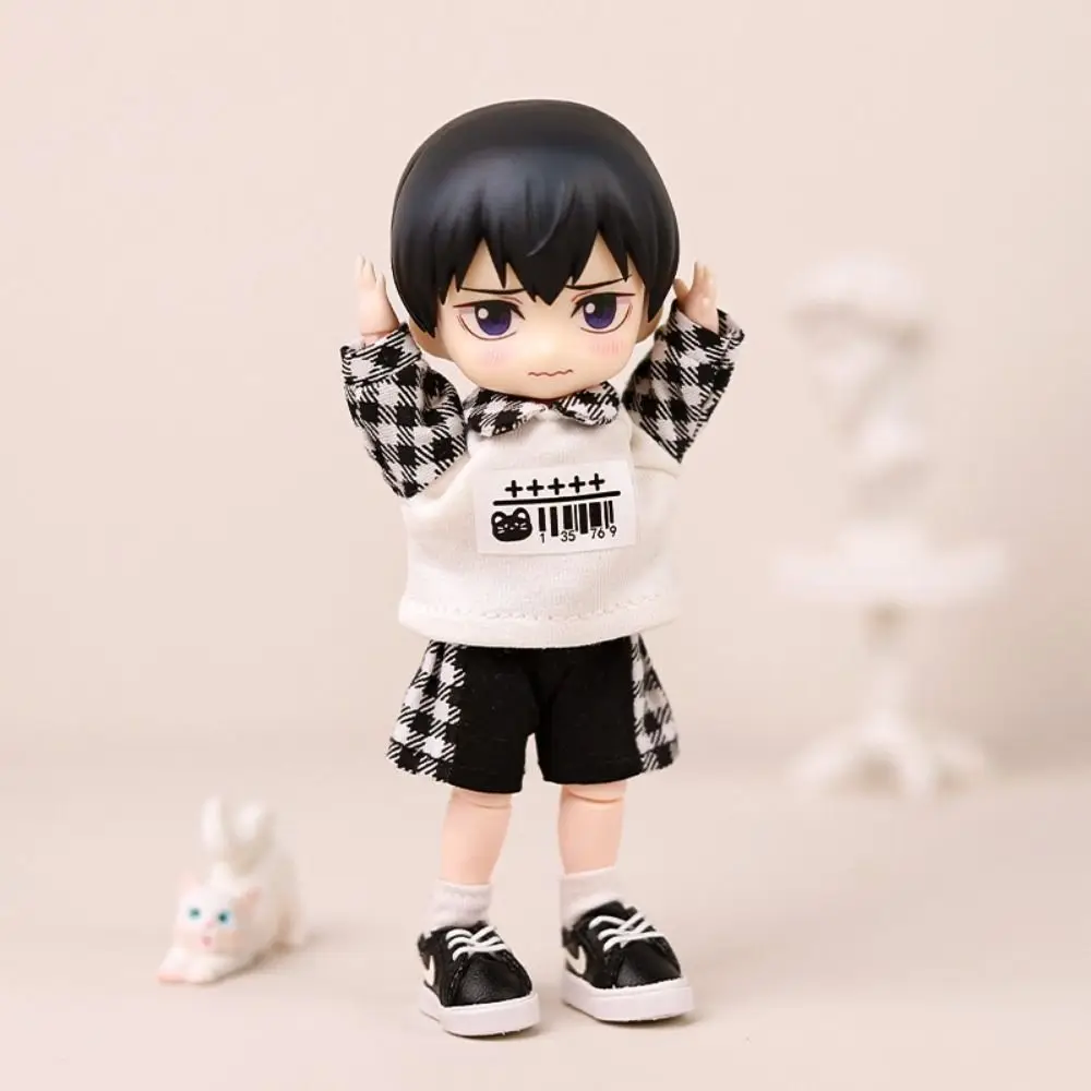 DIY 캐주얼 의류 OB11 옷 수제 인형 의상 후드티 반바지 장식 옷 Obitsu11 의상 몰리 GSC 바디