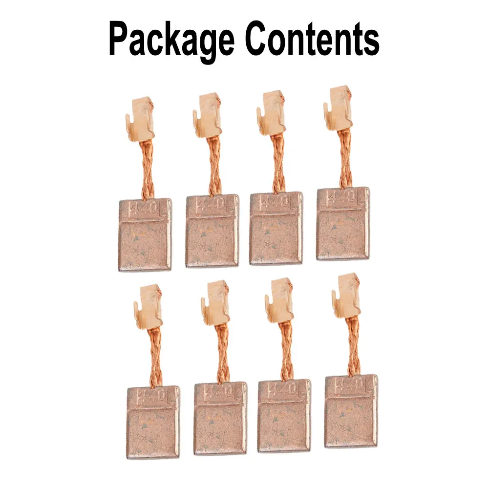 

Electric Tool Carbon Brush Electric Drill Motor Repair Tool Metal copper Motor Replacement 0.51*0.39*0.11 ' ' 8pcs Carbon