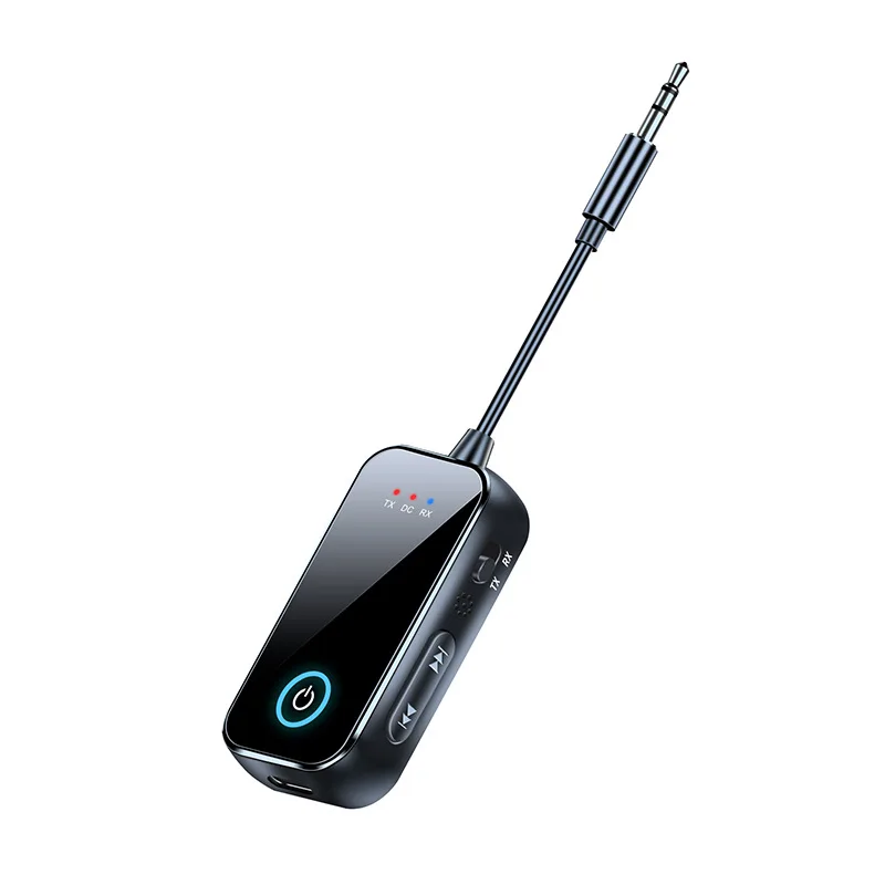 Bluetooth 6,0 AUX Audio Sender Empfänger 2 IN 1 Wireless Adapter 3,5 MM Mit Mikrofon HiFi Stereo Musik Für Auto TV PC Flugzeug
