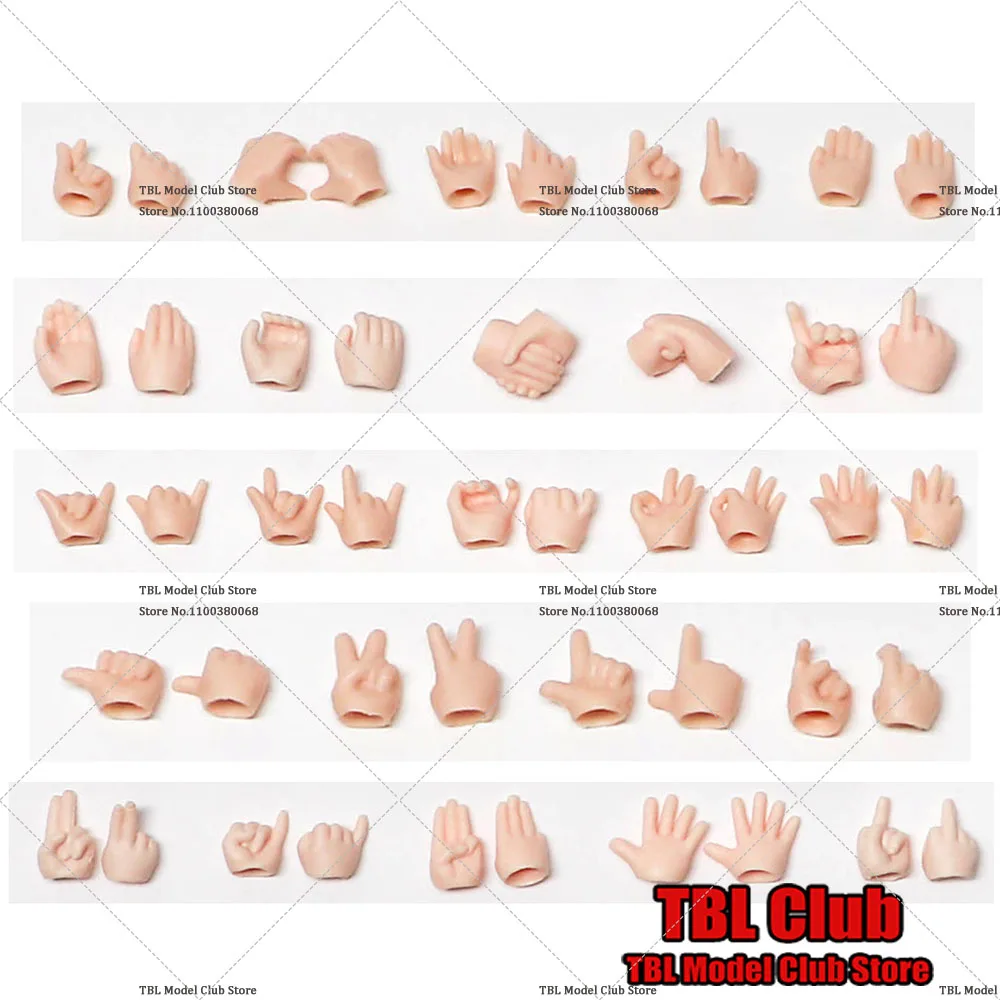 

5 пар сменных рук для OB11 и DDF BJD, корпус куклы, сферический шарнир, набор игрушек для куклы obitsu11, аксессуары для кукол