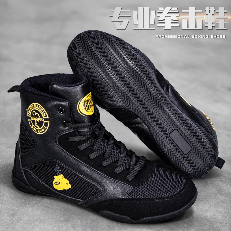 

Professional Boxing Wrestling Shoes Rubber Outsole Breathable Combat Shoe Durable Sports Sneakers Scarpe Boxe Uomo Size 36-45