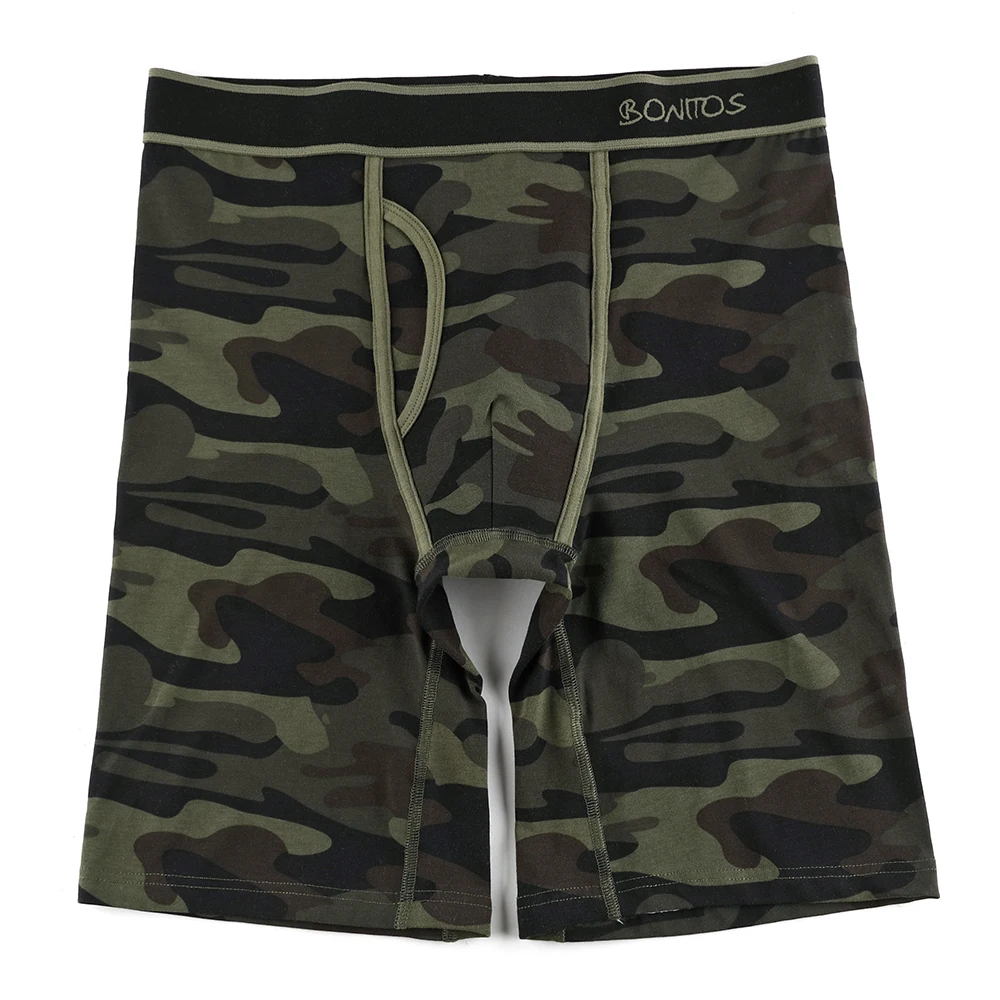 3pcs Front Opening Print Boxers For Man Underware Cotton Camouflage Men\'s Panties Shorts Family Sexy Male Underpants Sports