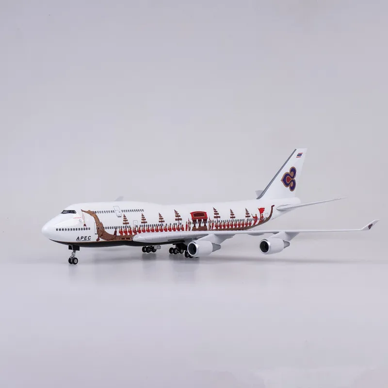 1/150 Scale Boeing Airbus A380/B747 Thailand Thai Airways Diecast Model Airplane Resin Aircraft Toy Plane Display Collection Fan