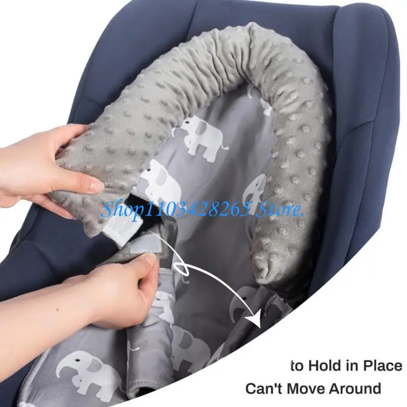 

Soft Breathable Strollers Cushion Ergonomically Design Shoulder Strap Sleeve for Baby Comfort and Safety Daily Use G2TE
