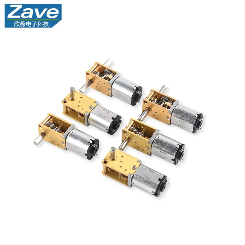 Worm Gear Double-Shaft 1218-N20 Reduction Motor, 3V/6V/12V Micro DC Gear Motor for Smart Car
