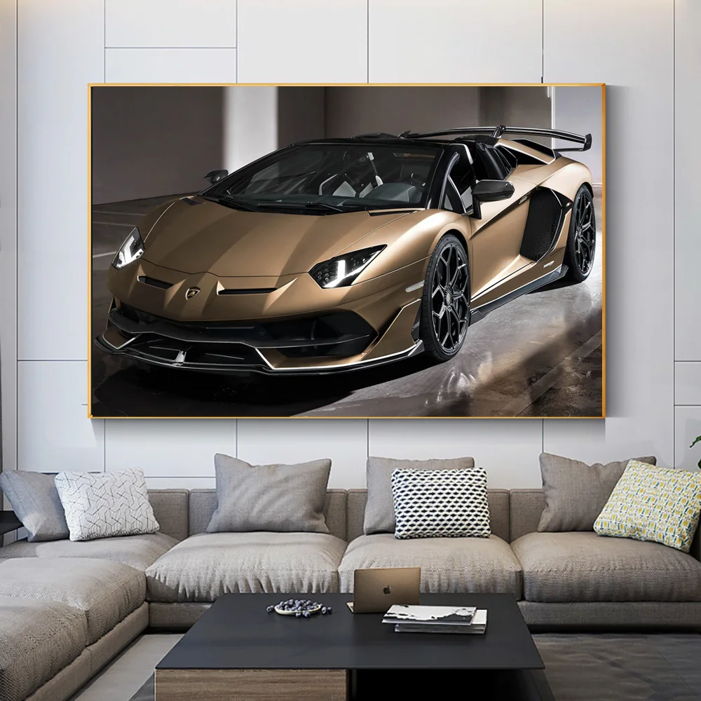 Modern Sport Car Poster Prints on Canvas Wall Art Supercar Picture Canvas Painting Bedroom Living Room Cuadros Home Decoration