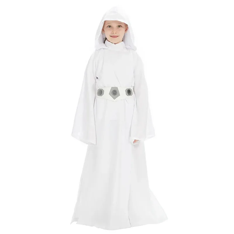 

Kids Leia Princess Wig Cosplay Costume Girls Dress Children Belt Outfits Halloween Carnival Suit8;c'4,t;6.j'2;