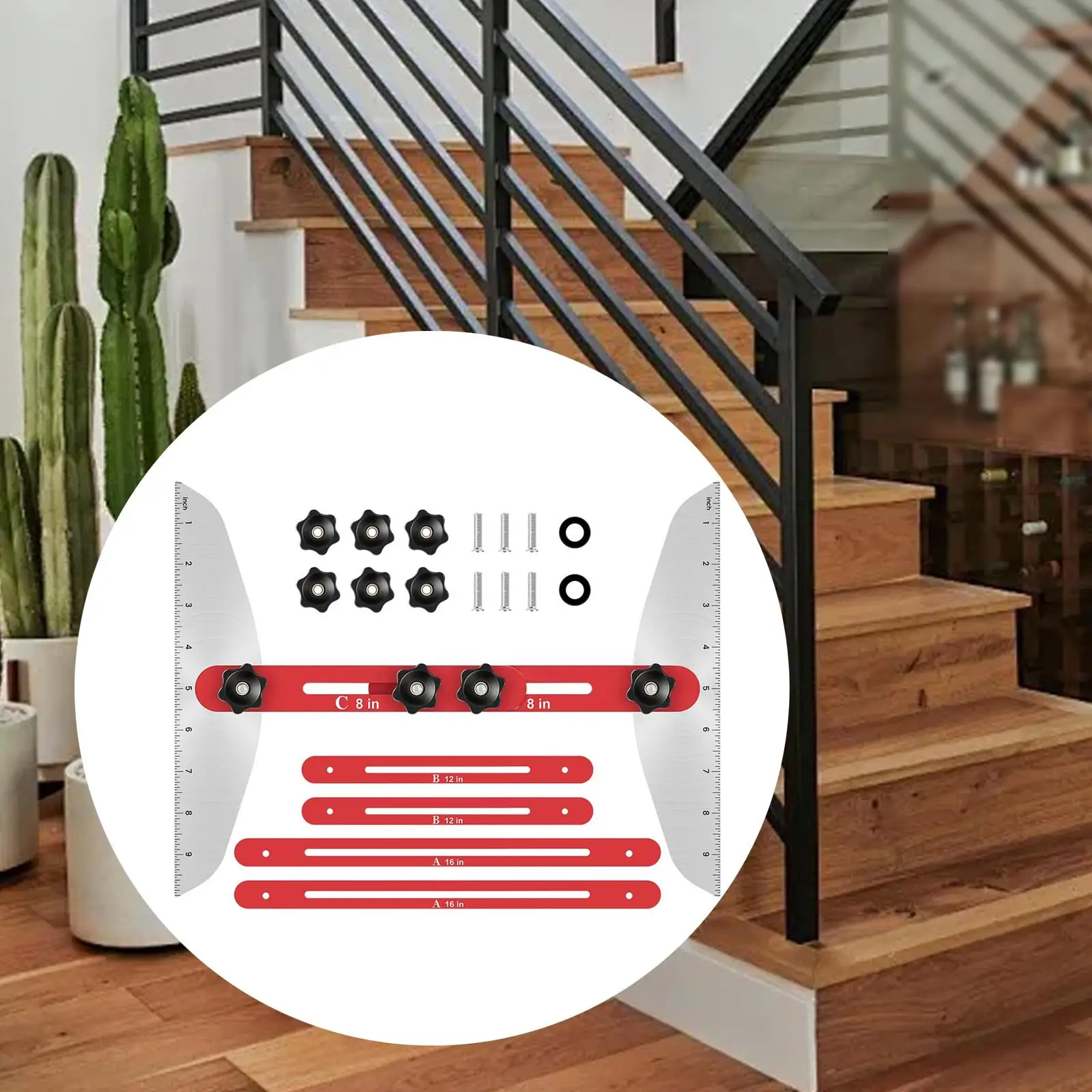 

Stair Tread Template Tool Shelf Layout Tool for Wall Partitions Shelf Stairs