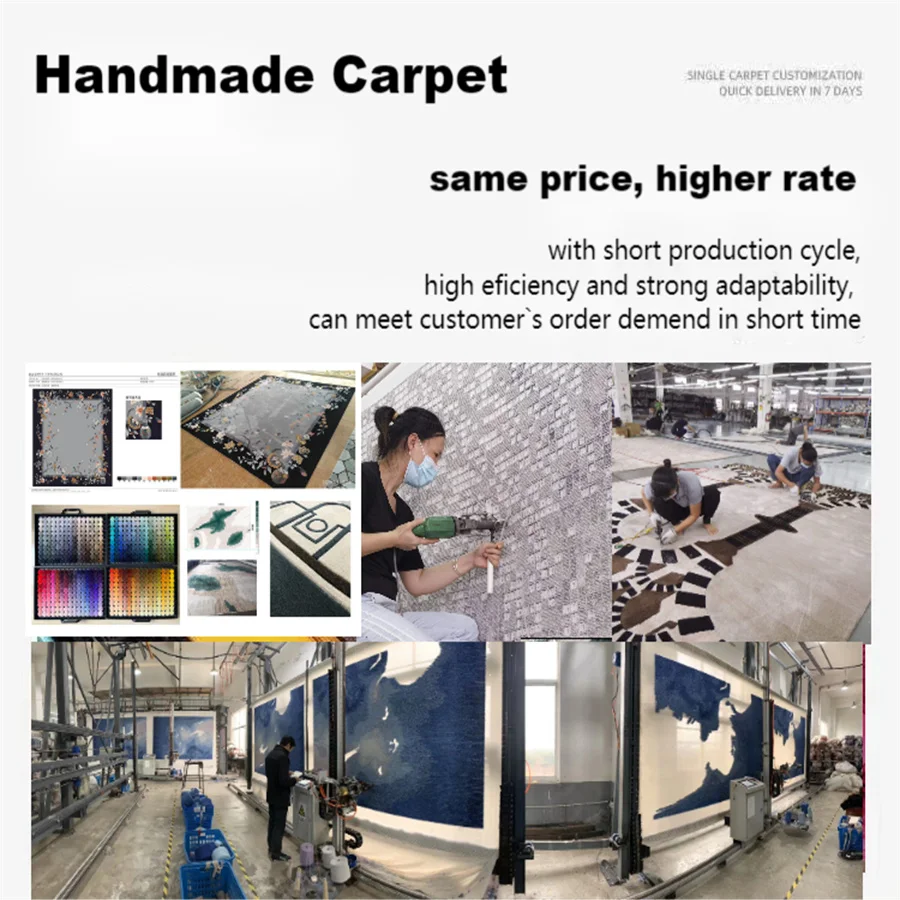 수제 터프팅 화이트 컬러 카펫 및 러그 맞춤 디자인 카펫 러그 공장 좋은 가격 카펫 및 러그