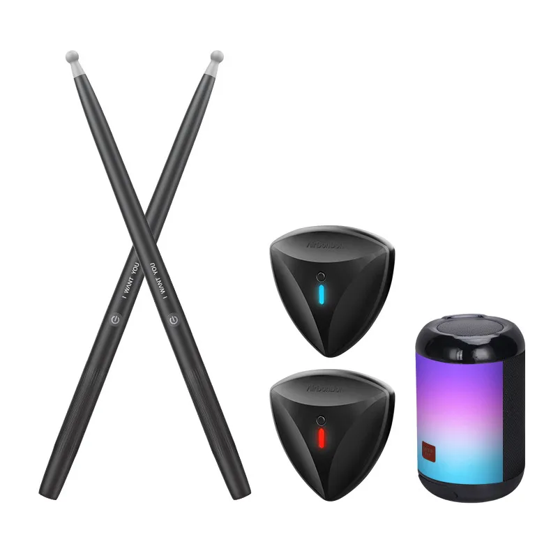 

2025 Somatosensory Drum Kits Electronic Drumsticks Virtual Air Drum Stick with Drum Control Console for Beginners Induction Toys