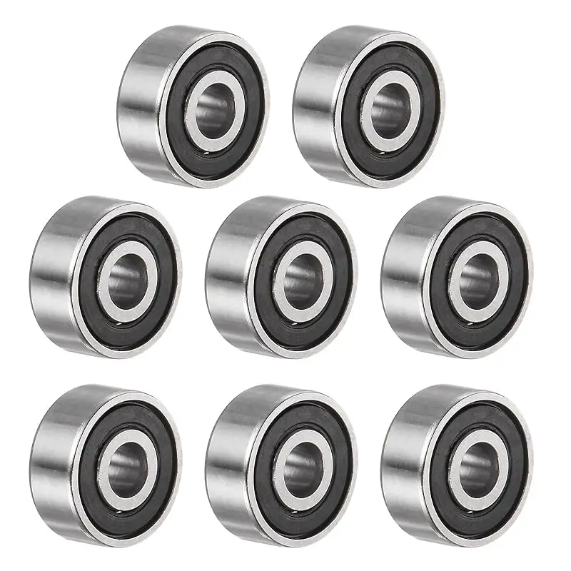 8pcs 623-2RS Deep Groove Ball Bearings, Chrome Steel Z2 Double Rubber Sealed Bearing 3mm x 10mm x 4mm