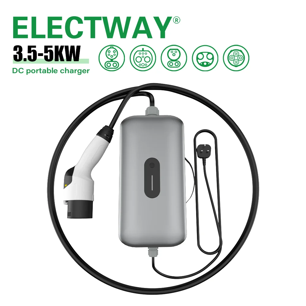 

3.5KW Portable Electric Car Charger DC Fast EV Charger Station With Convenient DC Charging Input Voltage 220V