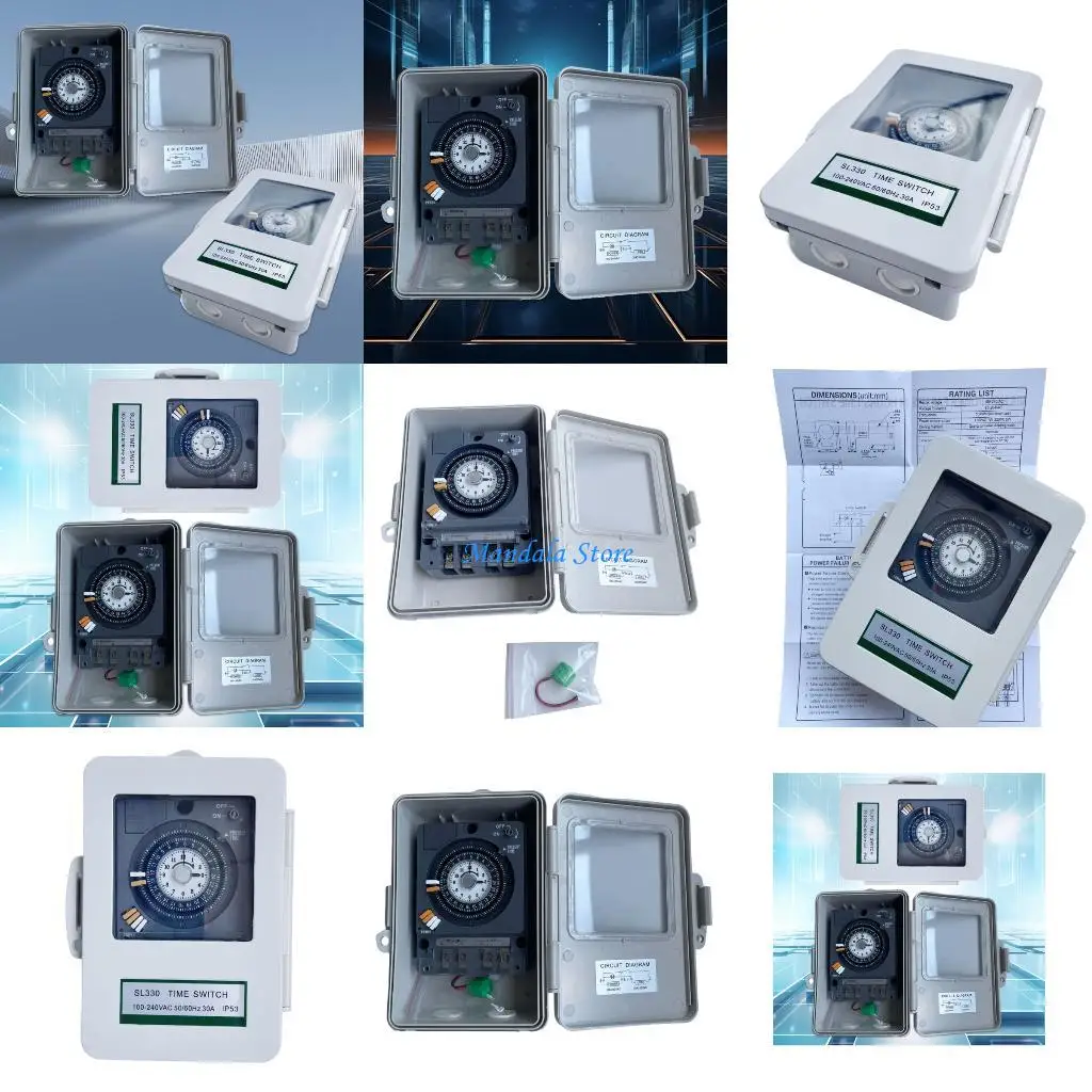 

U2JC ABS Flame Retardant Housing Mechanical Timer Switches 30A Load Capacity