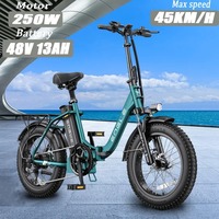 ENGWE L20 Electric Bicycle 750W motor 48V 13ah lithium battery adult Electric Bike 20 inch Fat Tire fold Urban leisure E-bike