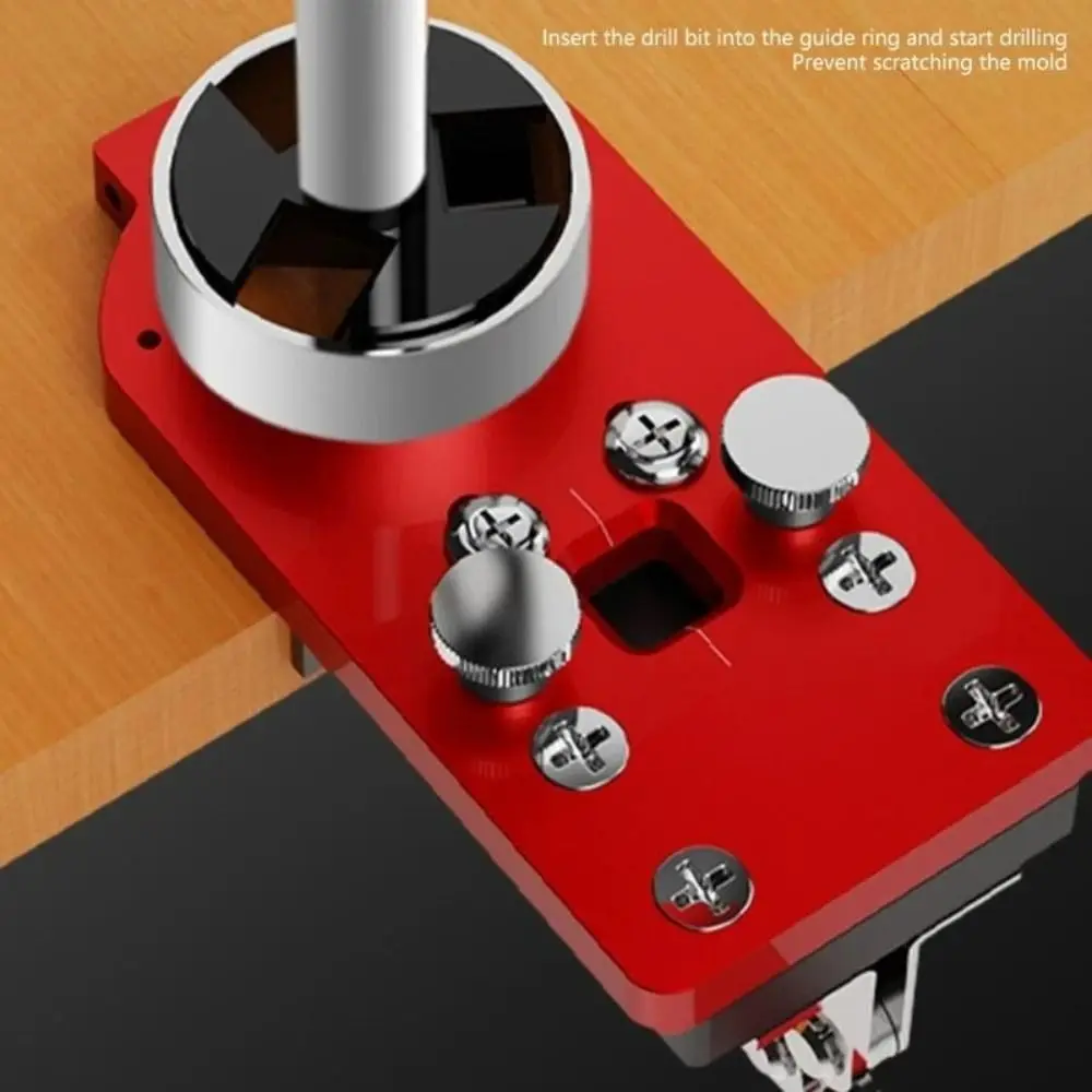 Fixture Ruler  Accurate Positioning Tool Hinge Hole OpenerPrecision Guide Hinge Drilling Jig Ergonomic Design Practical Design