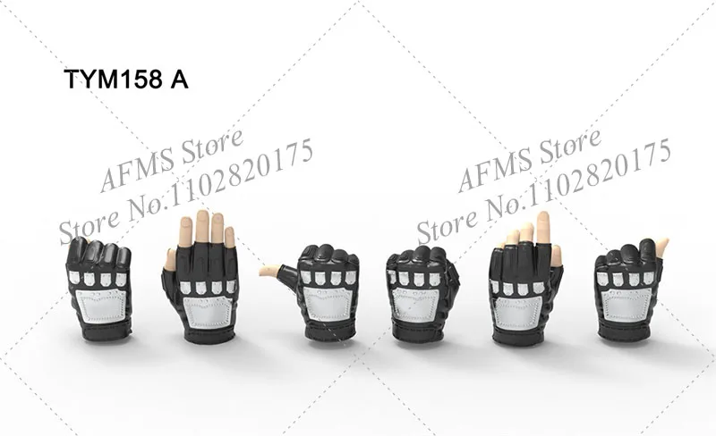 TYM158 1/6 مقياس تحصيل الشكل شكل اليد قفازات اليد نموذج ملحق صالح 12 بوصة أنثى الجندي عمل الشكل الجسم