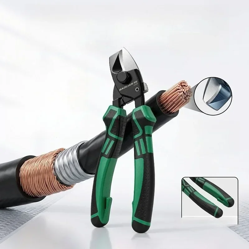 Cutter 36mm Pex Pipe 7 Inch High Carbon Steel Cable Cutter Pliers Electrician Manual Wire Breaking Pliers Industrial Grade Tools