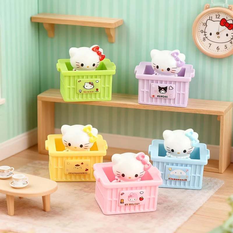 

6/30 шт. Sanrio милый мультфильм миниатюрная коробка Hello Kitty ручной работы креативные аксессуары «сделай сам» мелкие предметы украшения из смолы