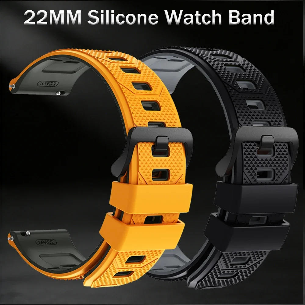 22mm Silicone Strap For SUUNTO 9/5 PEAK PRO Straps For SUUNTO VERTICAL 2/RACE 2 S/OCEAN/RUN Watch Bracelet SmartWatch Sport Band