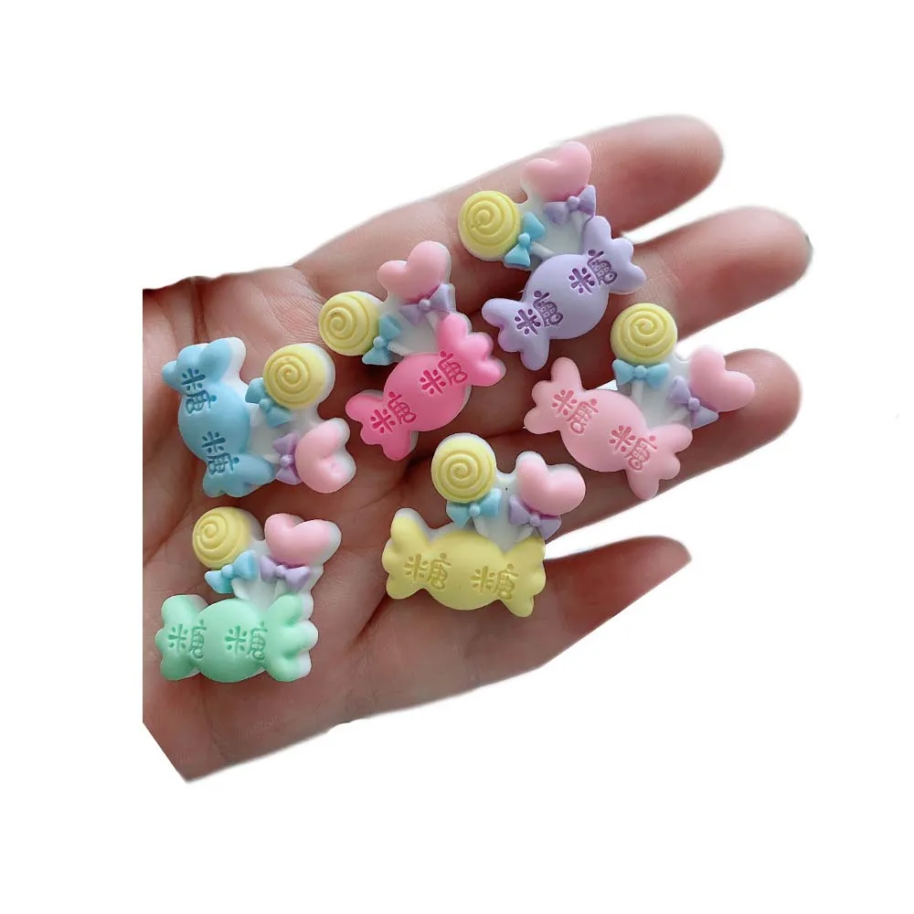 

Cute Colorful Candy Balloons Lollipop Resin Flatback Cabochon Embellishment Art Supply Decoration Charm DIY Craft Accessories