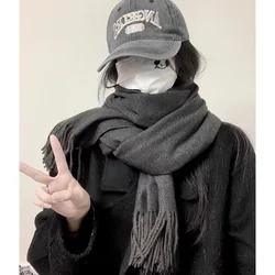 Luxury Winter Wool Scarf Women Cashmere Warm Pashmina Brand Foulard Female Shawls Wraps Thick Soft Bufanda Scarves Stole 2025