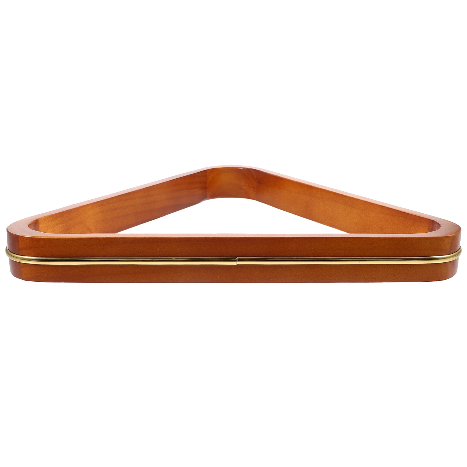 

Wooden Pool Table Rack Triangle Frame Durable Lightweight Stable Structure Wear Resistant Fall Resistant Easy Storage for All