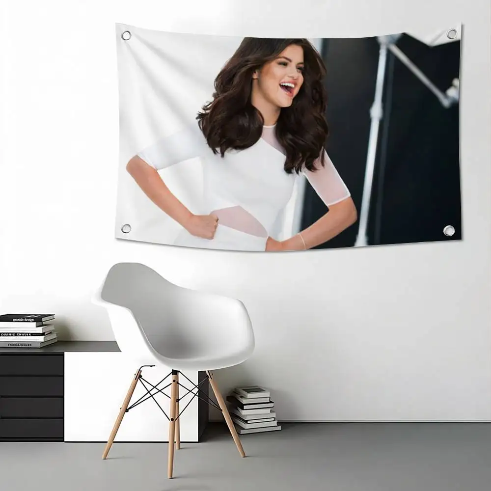 Singer Selena Marie Gomez Flag Suitable For Party Club Outdoor Interior Wall Decoration Banner Fans Gift