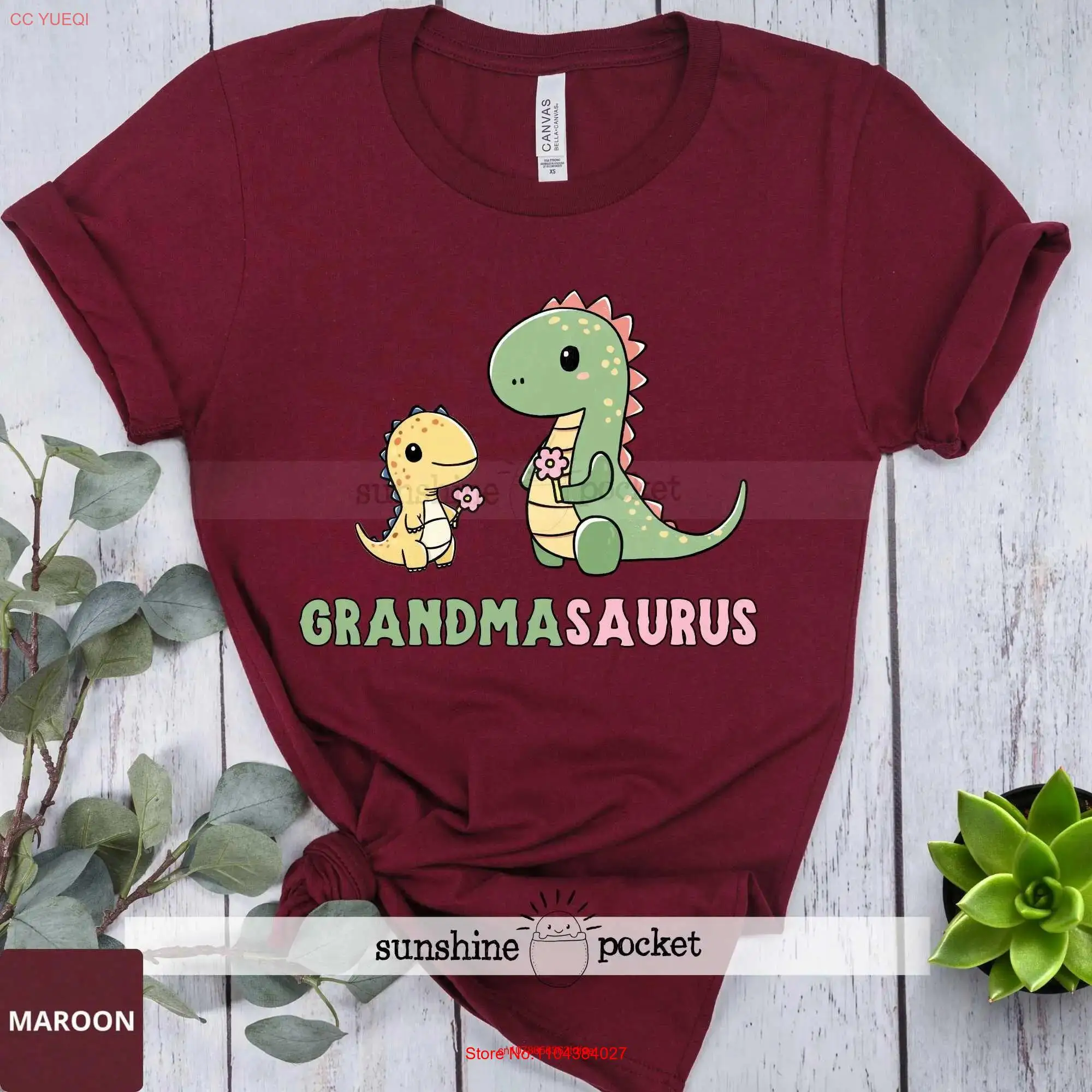 Sweet Grandmasaurus Dinosaur Grandma T Shirt Funny Mother's Day Rex Granny Nana Grandmother Dino Jerassic