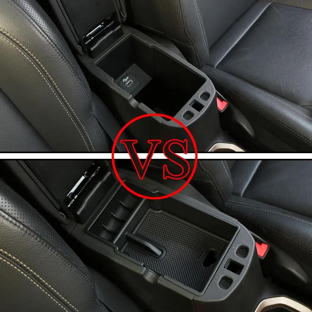 Car Armrest Storage Box for Jeep Renegade 2014 - 2023 Central Console Tray Organizer Container Stowing Case Holder Accessories