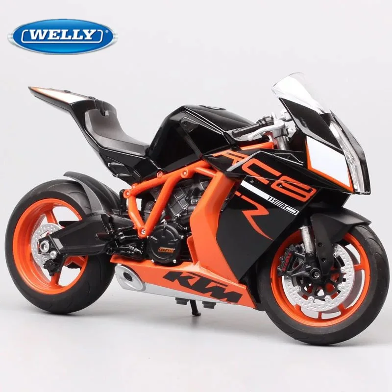 

WELLY 1:10 KTM 1190 RC8 R Alloy Racing Motorcycle Model Diecast Metal Street Cross-country Sports Motorcycle Model Kids Toy Gift