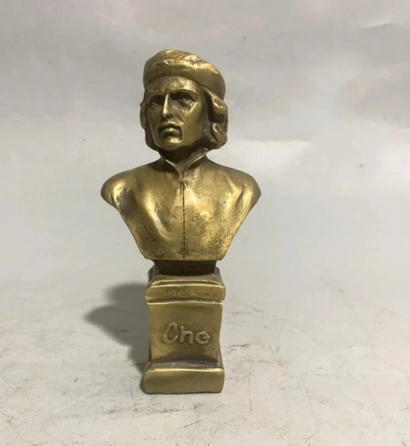 

Brass Cuban revolutionary leader Guevara Head portrait crafts statue