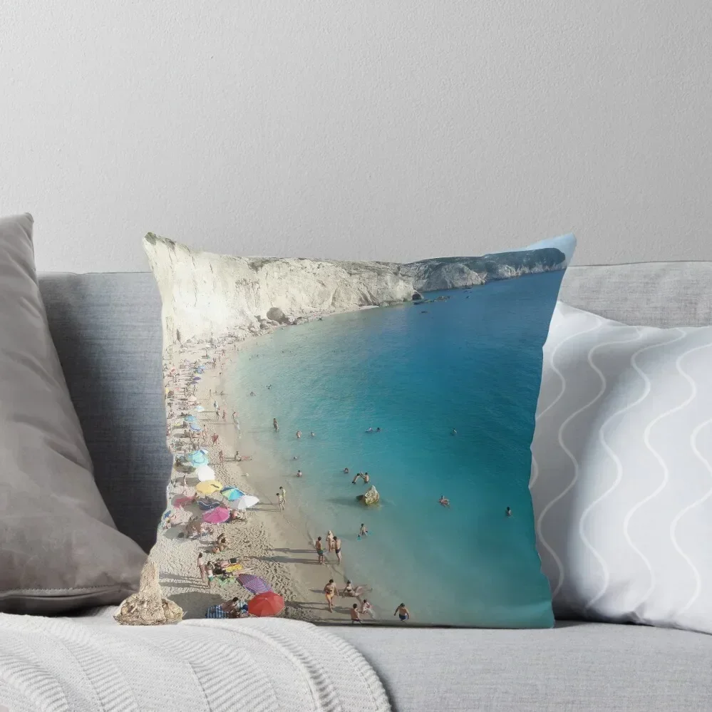 

Porto Katsiki Beach, Lefkada - Greece Throw Pillow Cushions pillowcases for sofa cushions pillow