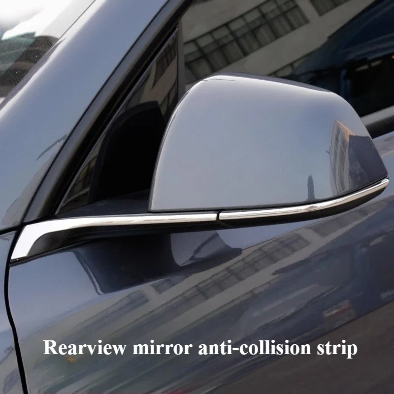 for Tesla ModelY/3 Highland Rearview Mirror Anti-collision Strip Decoration Anti-scratch Bright Strip Fog Light Body Accessories