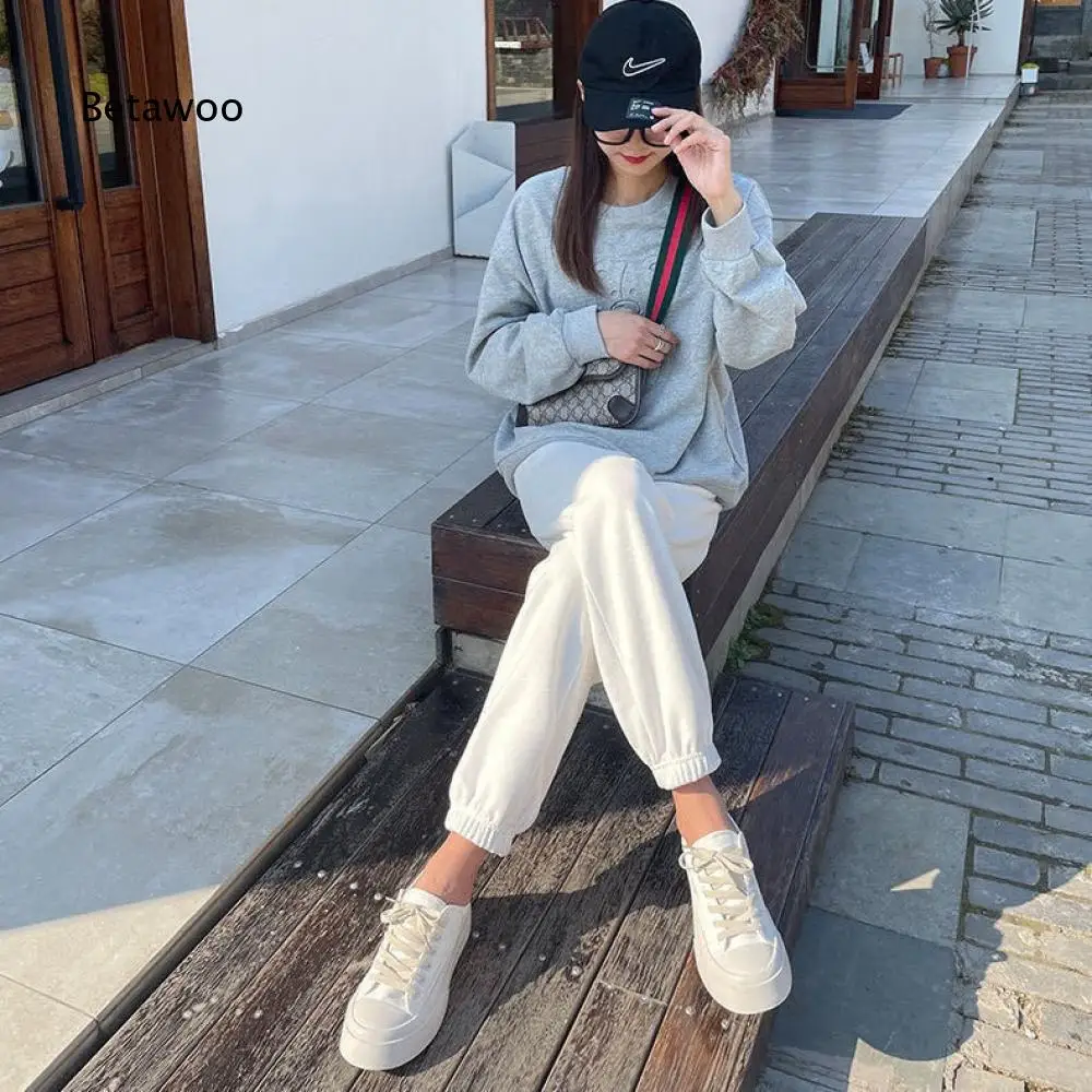 Loose Straight Wide Leg Trousers For Women High Elastic Waist Long Pants With Decorative Drawstring For Outdoor Daily Outfits