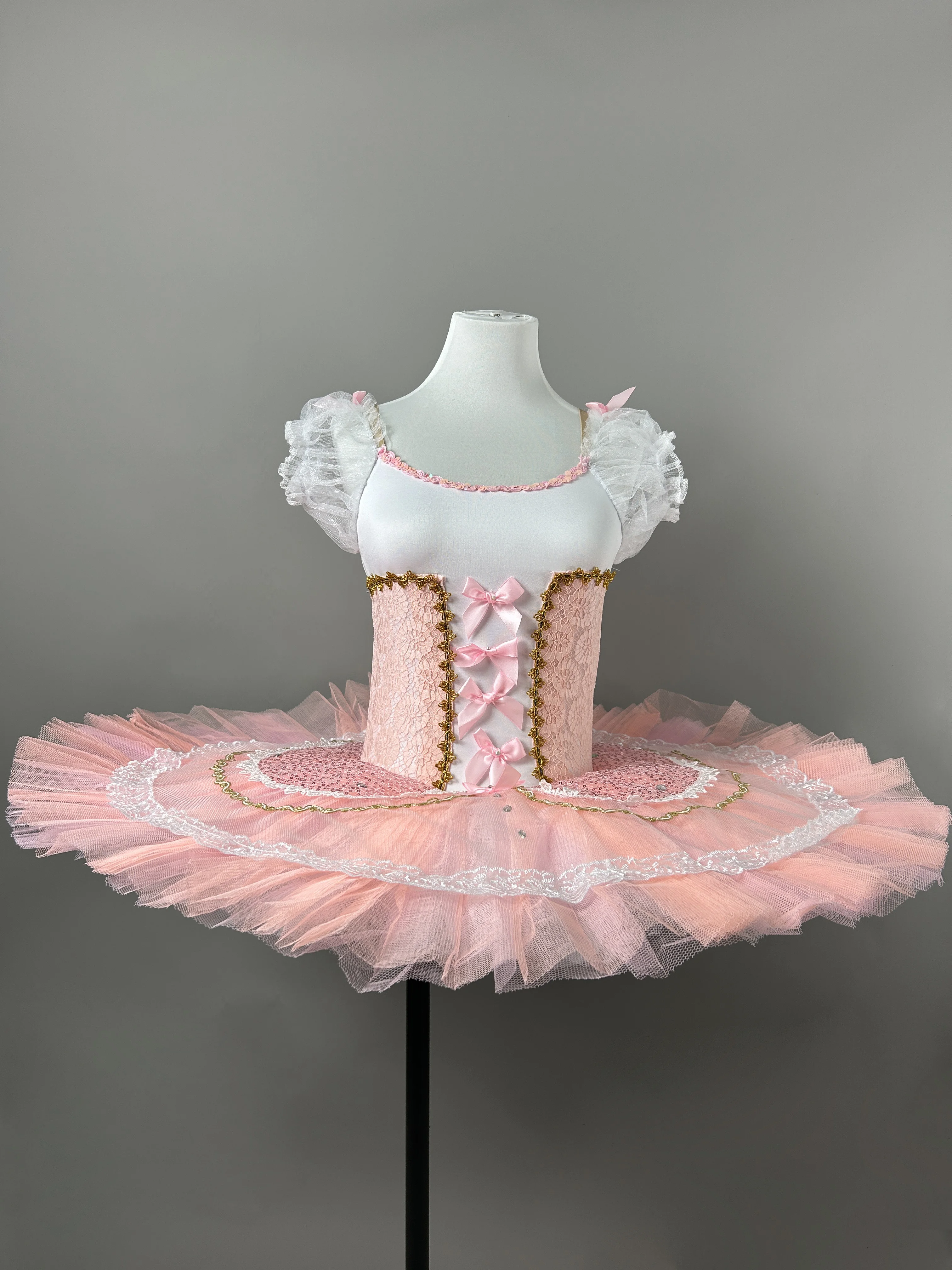 New Girls Ballet Professional Tutu Dress Swan Lake Performance Clothes Pink Ballerina Tutu Costumes Ballet Leotard Dancing Skirt