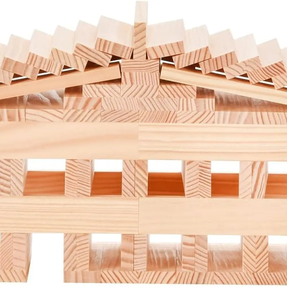 Set di blocchi da costruzione in legno: 100 pezzi per costruzioni creative