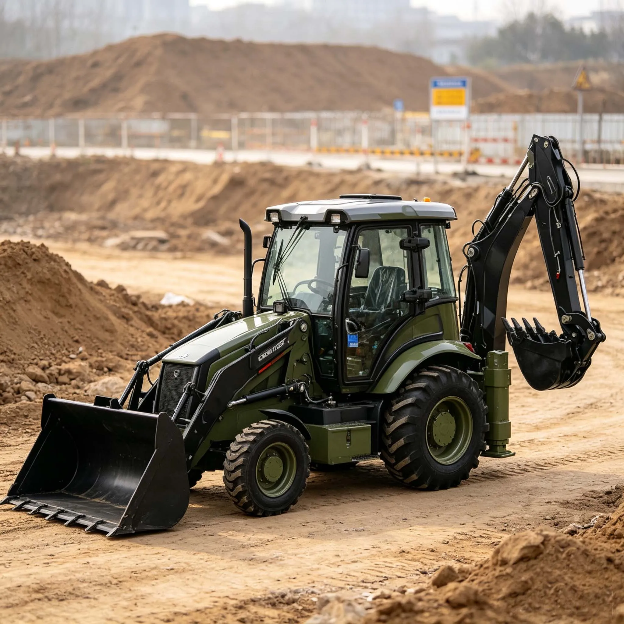 Low Energy Consumption Wear-resistant Bucket & Arm loader backhoe electric 4x4 backhoe loader