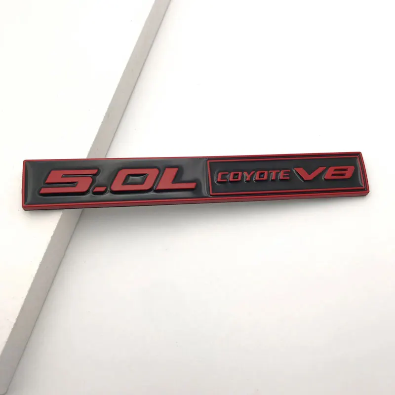 Placa de identificación con logotipo de Coyote V8, pegatina con emblema para guardabarros de coche F150 FX4 5,0, accesorios de calcomanía para capó