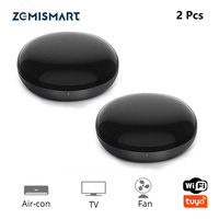 Zemismart 2 Pcs IR Bridge Google Home Alexa Control for Infrared  Air-condition Fan TV Universal Remote Control Work with Tuya