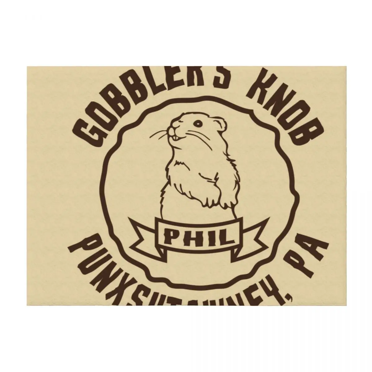 Punxsutawney Phil Ground Hog Day manta fina peluda cálida para invierno mantas sueltas