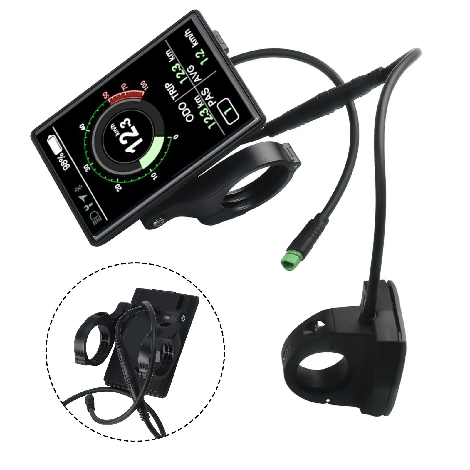 

IPS Display Ebike Display Support BluetoothAPP Waterproof E-bike Accessories Electric Bicycle Parts For Bafang EB04 Hot Sale New