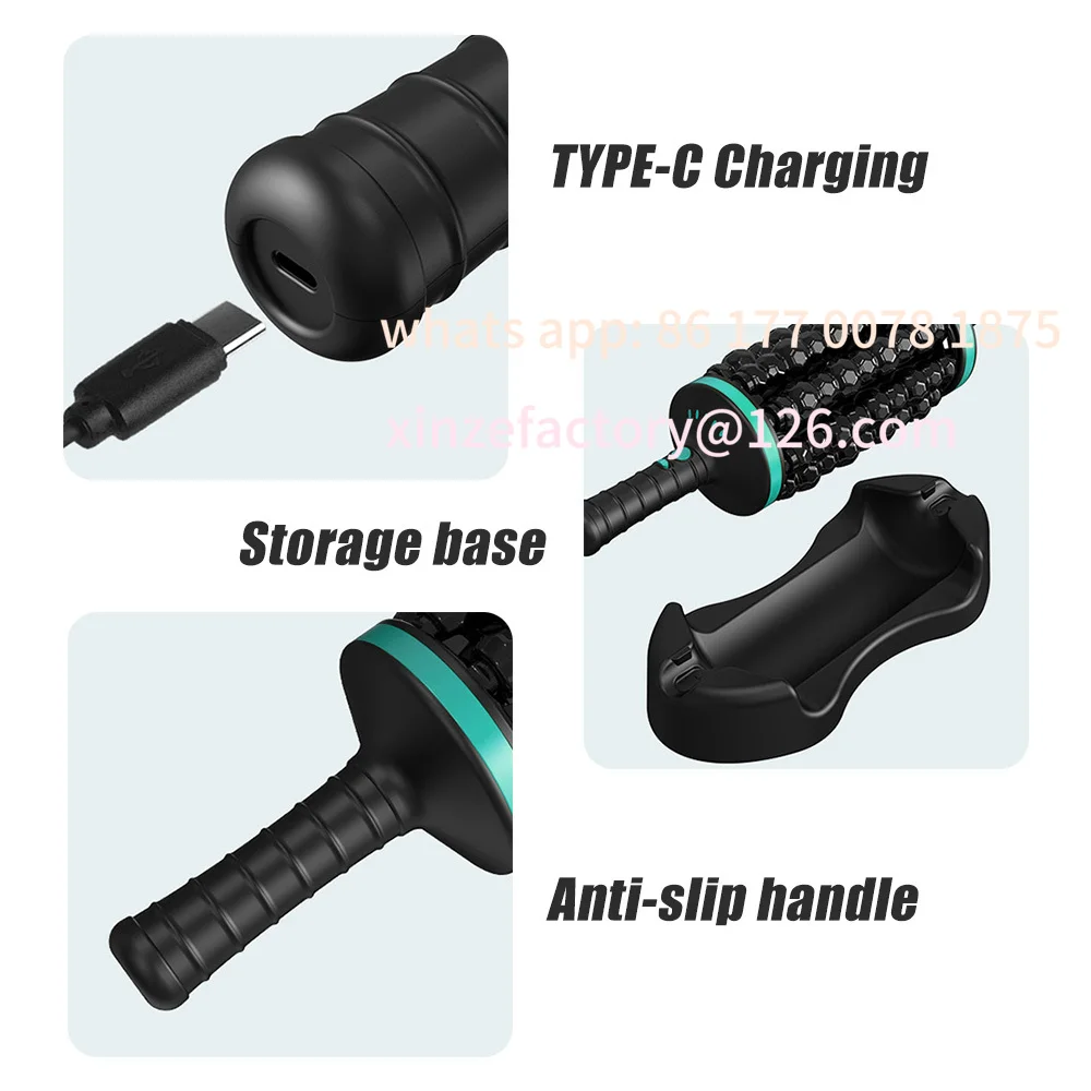 

Настраиваемый ручной массажный ролик для мышц, перкуссивный массажер, электрический массажер для мышц, целый