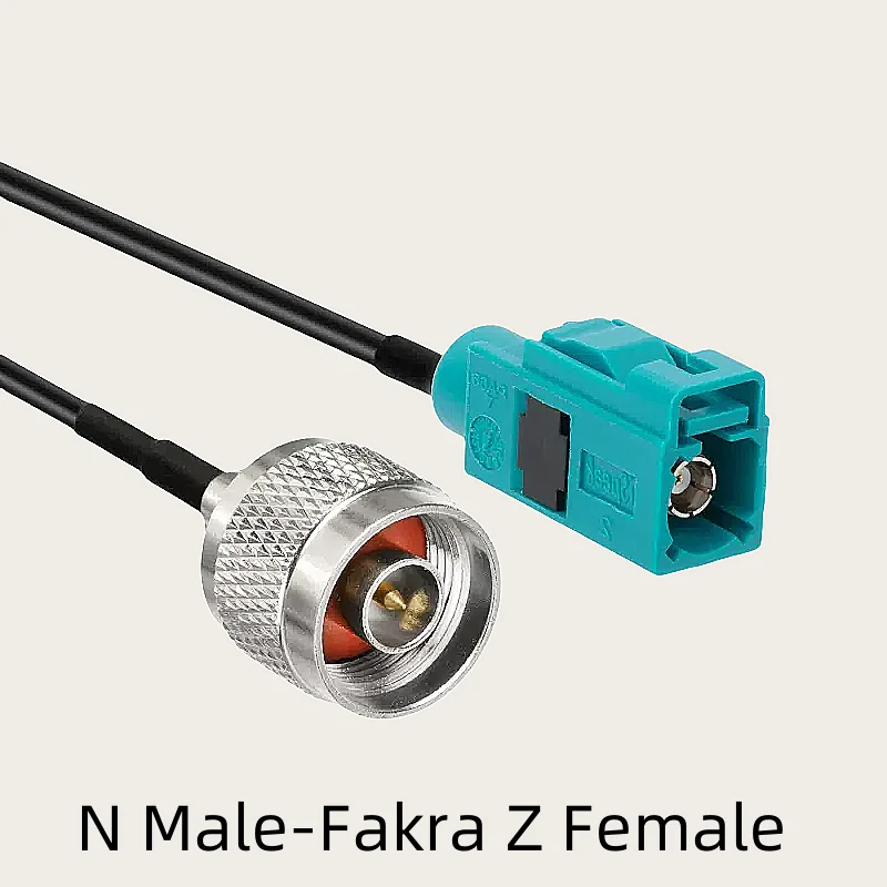 1pcs/LOT Fakra-Z type Female jack to SMB/BNC/TNC/UHF/M/N/F Male / female connector adapter Cable GPS antenna RG174 Cable