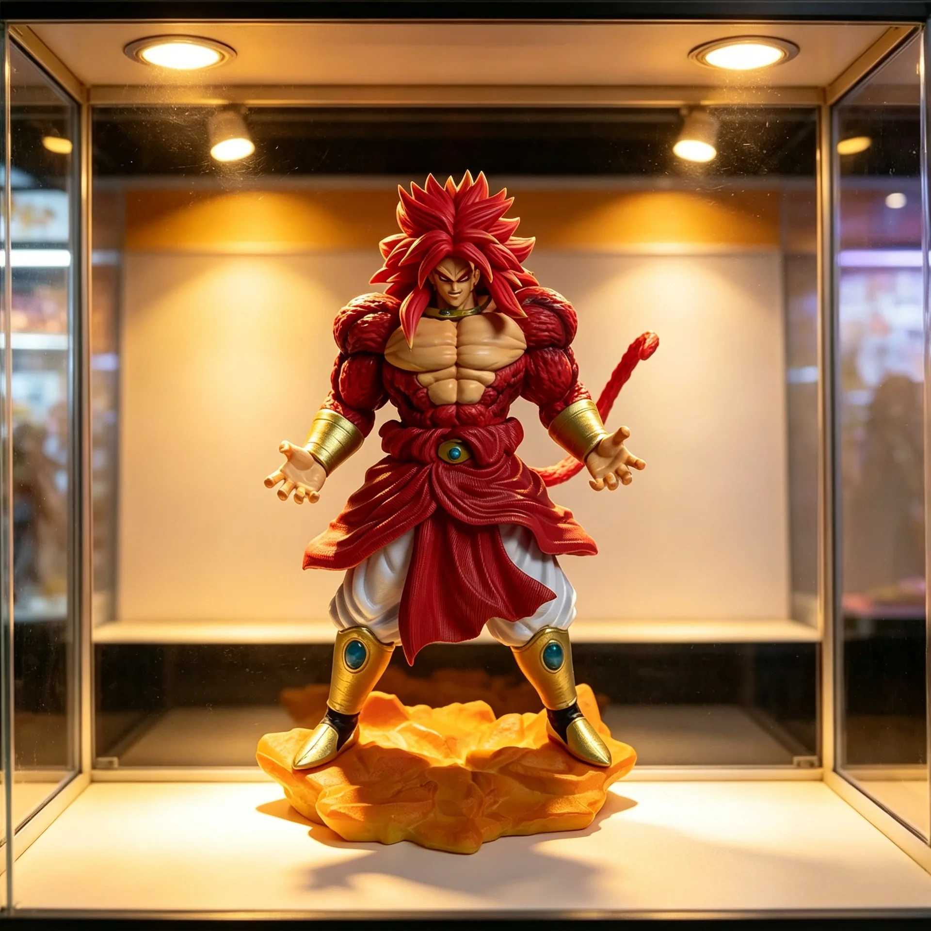 Dragon Ball Handgefertigte Super Four Brolli GK Super Saiyan Statue Anime Trendiges Desktop-Modell Ornament