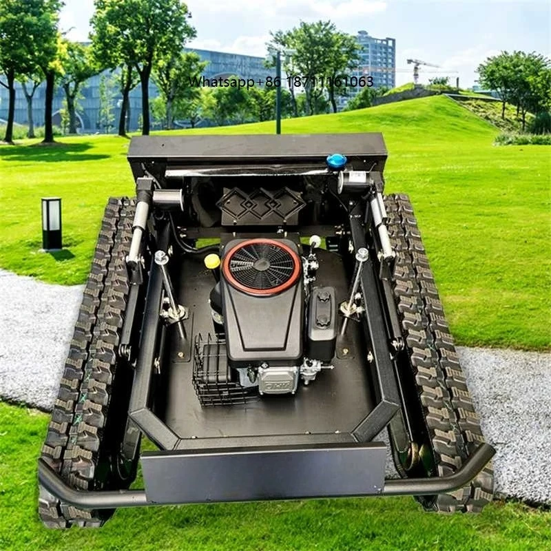 Factory Cheap Grass Cutter Robot Crawler Remote Control Lawn Mower With CE Certificate Farm Self-Propelled Weeder