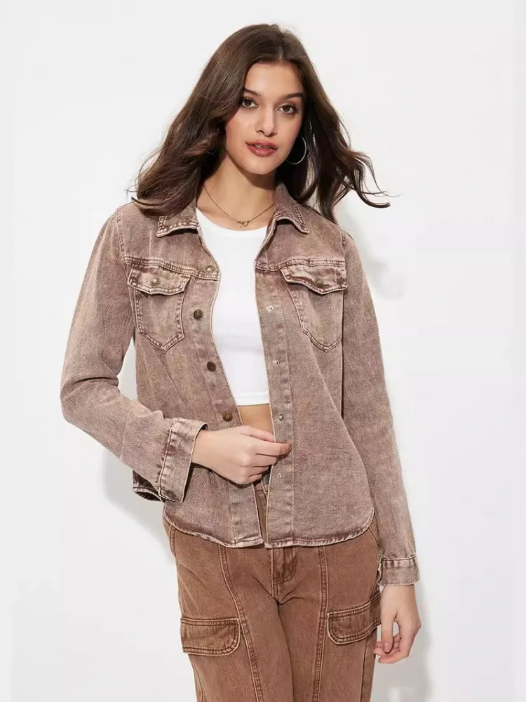 Jeans larghi e versatili per pendolari in denim Jaet da donna, a vita alta, in misto poliestere, resistenti all'usura, con campana blu