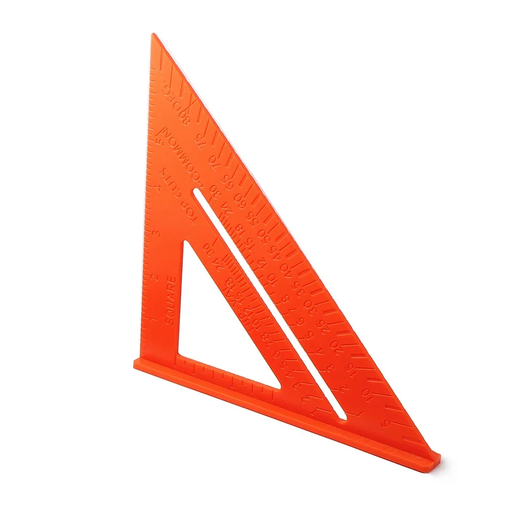 1Pc Triangular Ruler Plastic Carpentry Gauges 182*186*260mm 7inch For Woodworking Construction Measuring Tools Marking Angles