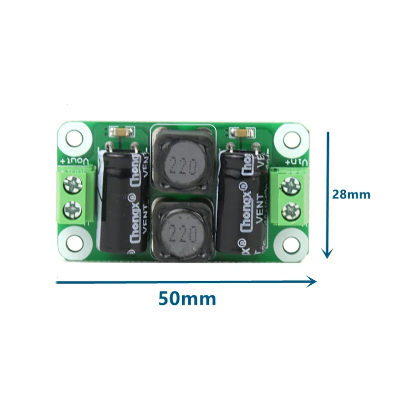 1pcs DC Power Filter Board 0-50V 4A Class D Power Amplifier Module Interference Suppression Board EMI Suppression