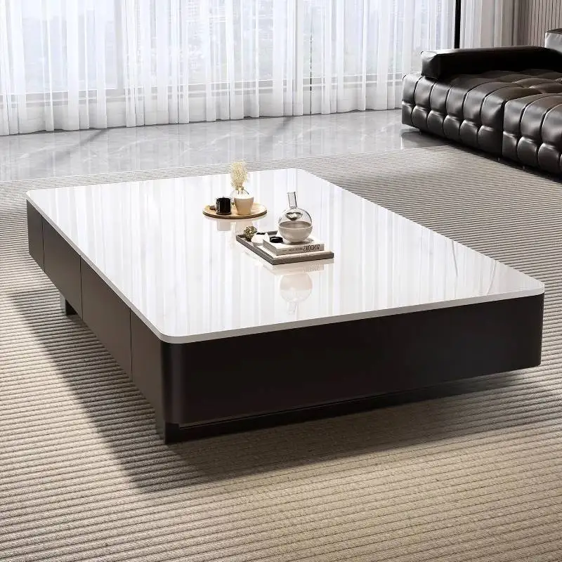 

White Storage Coffee Table Decoration Designer Saving Nordic Coffee Table Center Modern Meuble Salon Living Room Furniture